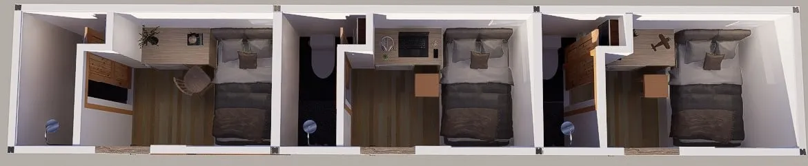 Donga layout render